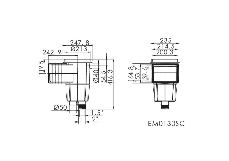 dimenzije emaux skimer 91600315 6eb0d