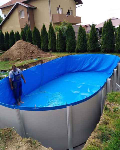 Montazni bazen GRE nadzemni/ukopni