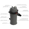 Filter sa ketridžom Emaux Galaxy ICF200SOFT  18m2 / 22,7m3/h