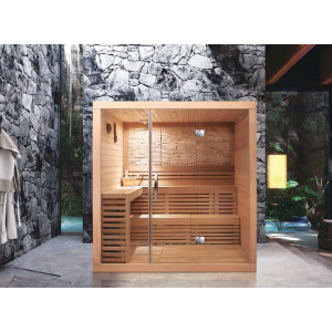 Sauna soba Nero - kanadski Hemlock 1800x1500x2000 za 4 osobe 
