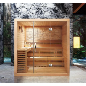 Sauna soba Nero - kanadski Hemlock 1800x1500x2000 za 4 osobe 